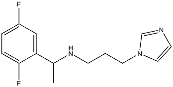 [1-(2,5-difluorophenyl)ethyl][3-(1H-imidazol-1-yl)propyl]amine Structure