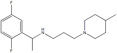 [1-(2,5-difluorophenyl)ethyl][3-(4-methylpiperidin-1-yl)propyl]amine 구조식 이미지