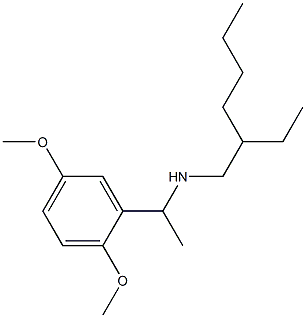 [1-(2,5-dimethoxyphenyl)ethyl](2-ethylhexyl)amine Structure