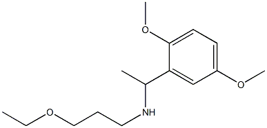 [1-(2,5-dimethoxyphenyl)ethyl](3-ethoxypropyl)amine 구조식 이미지