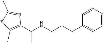 [1-(2,5-dimethyl-1,3-thiazol-4-yl)ethyl](3-phenylpropyl)amine Structure