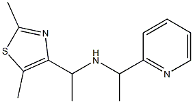 [1-(2,5-dimethyl-1,3-thiazol-4-yl)ethyl][1-(pyridin-2-yl)ethyl]amine 구조식 이미지