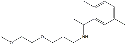 [1-(2,5-dimethylphenyl)ethyl][3-(2-methoxyethoxy)propyl]amine Structure