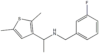 [1-(2,5-dimethylthiophen-3-yl)ethyl][(3-fluorophenyl)methyl]amine 구조식 이미지