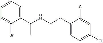 [1-(2-bromophenyl)ethyl][2-(2,4-dichlorophenyl)ethyl]amine Structure