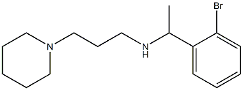 [1-(2-bromophenyl)ethyl][3-(piperidin-1-yl)propyl]amine Structure