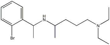 [1-(2-bromophenyl)ethyl][5-(diethylamino)pentan-2-yl]amine Structure