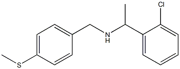 [1-(2-chlorophenyl)ethyl]({[4-(methylsulfanyl)phenyl]methyl})amine Structure