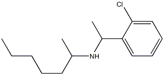 [1-(2-chlorophenyl)ethyl](heptan-2-yl)amine Structure