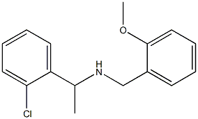 [1-(2-chlorophenyl)ethyl][(2-methoxyphenyl)methyl]amine Structure