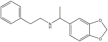 [1-(2H-1,3-benzodioxol-5-yl)ethyl](2-phenylethyl)amine 구조식 이미지