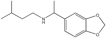 [1-(2H-1,3-benzodioxol-5-yl)ethyl](3-methylbutyl)amine Structure