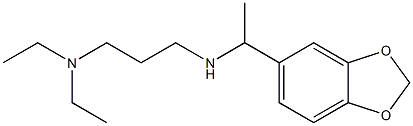 [1-(2H-1,3-benzodioxol-5-yl)ethyl][3-(diethylamino)propyl]amine Structure