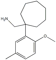 [1-(2-methoxy-5-methylphenyl)cycloheptyl]methanamine 구조식 이미지