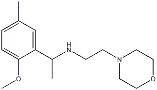 [1-(2-methoxy-5-methylphenyl)ethyl][2-(morpholin-4-yl)ethyl]amine Structure