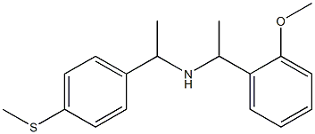 [1-(2-methoxyphenyl)ethyl]({1-[4-(methylsulfanyl)phenyl]ethyl})amine Structure