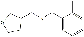 [1-(2-methylphenyl)ethyl](oxolan-3-ylmethyl)amine Structure