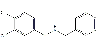 [1-(3,4-dichlorophenyl)ethyl][(3-methylphenyl)methyl]amine Structure