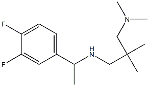 [1-(3,4-difluorophenyl)ethyl]({2-[(dimethylamino)methyl]-2-methylpropyl})amine Structure