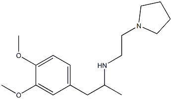 [1-(3,4-dimethoxyphenyl)propan-2-yl][2-(pyrrolidin-1-yl)ethyl]amine 구조식 이미지