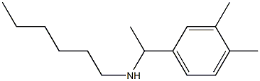 [1-(3,4-dimethylphenyl)ethyl](hexyl)amine Structure