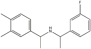 [1-(3,4-dimethylphenyl)ethyl][1-(3-fluorophenyl)ethyl]amine Structure