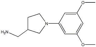 [1-(3,5-dimethoxyphenyl)pyrrolidin-3-yl]methylamine Structure