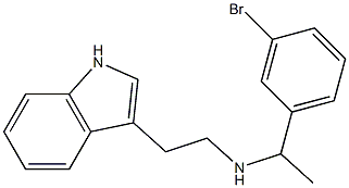 [1-(3-bromophenyl)ethyl][2-(1H-indol-3-yl)ethyl]amine Structure