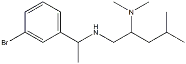 [1-(3-bromophenyl)ethyl][2-(dimethylamino)-4-methylpentyl]amine 구조식 이미지