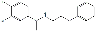 [1-(3-chloro-4-fluorophenyl)ethyl](4-phenylbutan-2-yl)amine Structure