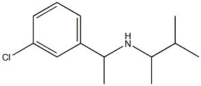 [1-(3-chlorophenyl)ethyl](3-methylbutan-2-yl)amine 구조식 이미지