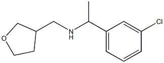 [1-(3-chlorophenyl)ethyl](oxolan-3-ylmethyl)amine Structure