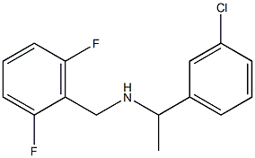 [1-(3-chlorophenyl)ethyl][(2,6-difluorophenyl)methyl]amine Structure