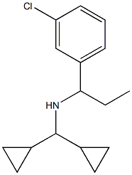 [1-(3-chlorophenyl)propyl](dicyclopropylmethyl)amine Structure