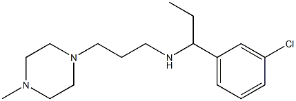 [1-(3-chlorophenyl)propyl][3-(4-methylpiperazin-1-yl)propyl]amine Structure