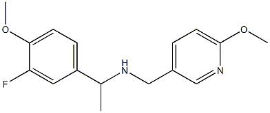 [1-(3-fluoro-4-methoxyphenyl)ethyl][(6-methoxypyridin-3-yl)methyl]amine Structure