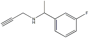 [1-(3-fluorophenyl)ethyl](prop-2-yn-1-yl)amine Structure