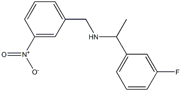 [1-(3-fluorophenyl)ethyl][(3-nitrophenyl)methyl]amine Structure