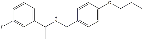 [1-(3-fluorophenyl)ethyl][(4-propoxyphenyl)methyl]amine 구조식 이미지