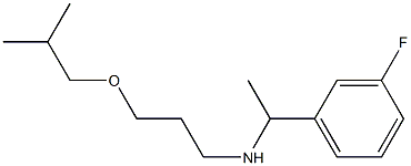 [1-(3-fluorophenyl)ethyl][3-(2-methylpropoxy)propyl]amine Structure