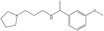 [1-(3-methoxyphenyl)ethyl][3-(pyrrolidin-1-yl)propyl]amine Structure