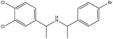 [1-(4-bromophenyl)ethyl][1-(3,4-dichlorophenyl)ethyl]amine Structure