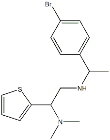 [1-(4-bromophenyl)ethyl][2-(dimethylamino)-2-(thiophen-2-yl)ethyl]amine 구조식 이미지