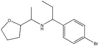 [1-(4-bromophenyl)propyl][1-(oxolan-2-yl)ethyl]amine Structure