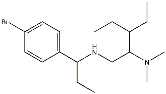 [1-(4-bromophenyl)propyl][2-(dimethylamino)-3-ethylpentyl]amine 구조식 이미지