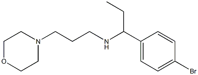 [1-(4-bromophenyl)propyl][3-(morpholin-4-yl)propyl]amine Structure