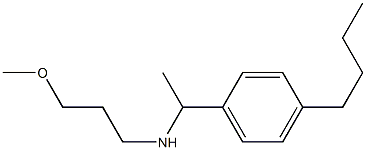 [1-(4-butylphenyl)ethyl](3-methoxypropyl)amine Structure