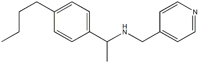 [1-(4-butylphenyl)ethyl](pyridin-4-ylmethyl)amine Structure