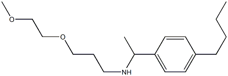 [1-(4-butylphenyl)ethyl][3-(2-methoxyethoxy)propyl]amine 구조식 이미지