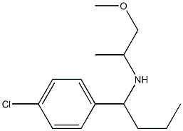 [1-(4-chlorophenyl)butyl](1-methoxypropan-2-yl)amine 구조식 이미지